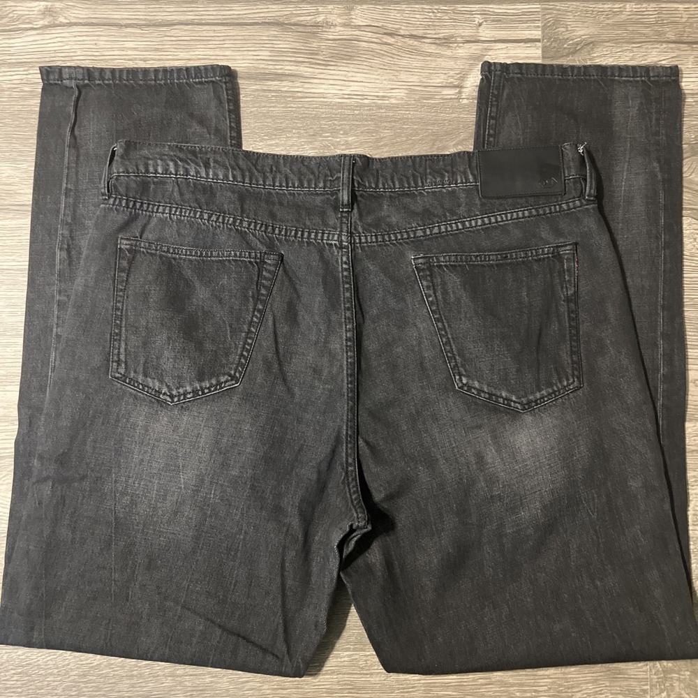 Dear John Men's Collection Type C Slim Straight Black Denim Jeans Size 40x34 - Picture 2 of 11